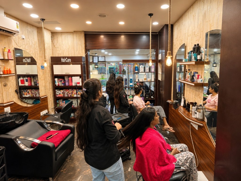 Authentic Salon Interior & Styling Stations